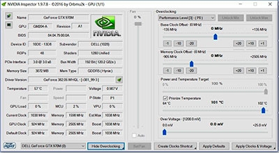 NVIDIA Inspector - Разгон видеокарты и мониторинг
