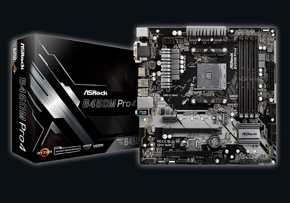 ASRock B450M Pro4-F