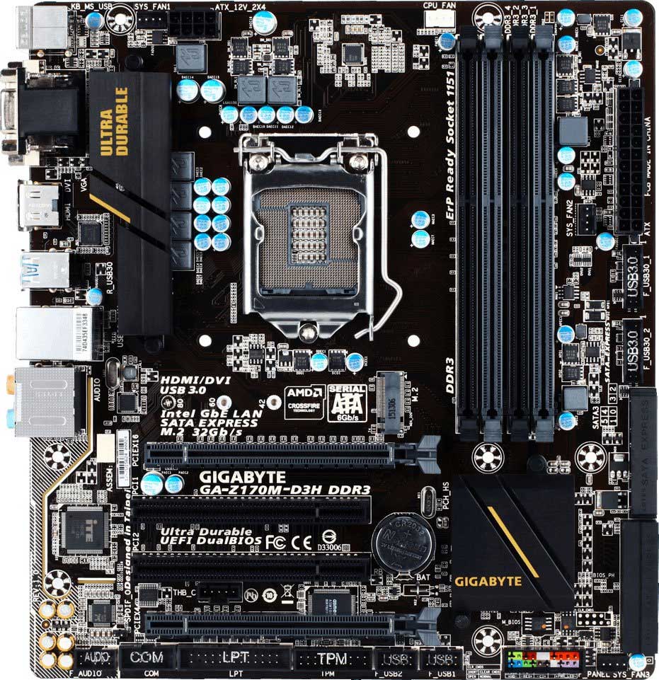 Gigabyte GA-H170M-D3H DD3